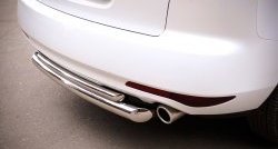 19 699 р. Защита заднего бампера (Ø76 и 42 мм, нержавейка) Russtal  Mazda CX-7  ER (2010-2012). Увеличить фотографию 3