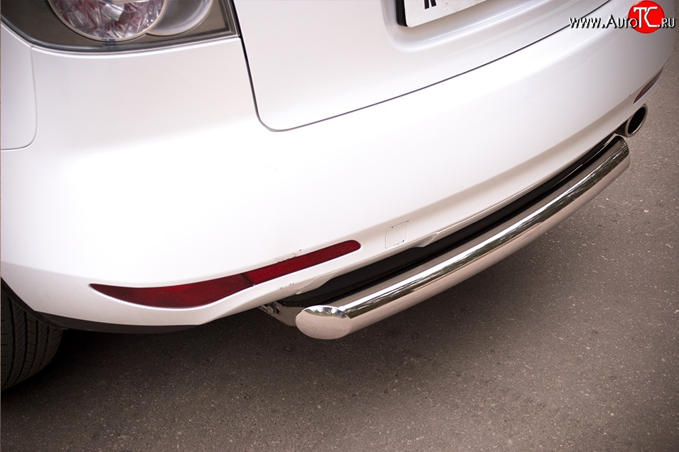 15 999 р. Одинарная защита заднего бампера из трубы диаметром 76 мм Russtal  Mazda CX-7  ER (2010-2012)