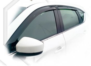 1 839 р. Дефлектора окон CA-Plastic  Mazda CX-5  KF (2016-2024) (Classic полупрозрачный, Без хром.молдинга). Увеличить фотографию 1