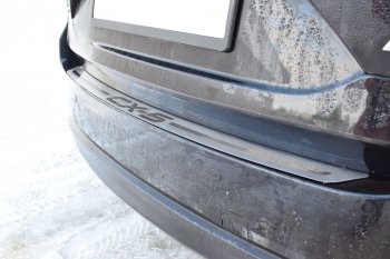 2 369 р. Защитная накладка заднего бампера Petroil Tuning  Mazda CX-5  KF (2016-2024). Увеличить фотографию 3