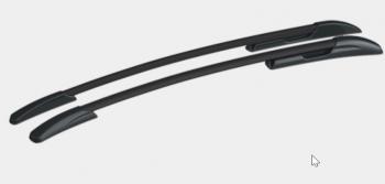 12 198 р. Рейлинги крыши АПС  Mazda CX-5  KF (2016-2024) (Черные, поперечины черные, крепление скоба, L1300). Увеличить фотографию 1