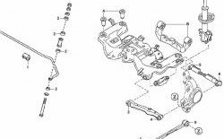 709 р. Полиуретановый сайлентблок нижних поперечных тяг задней подвески Mazda 323/Familia седан BJ рестайлинг (2000-2004). Увеличить фотографию 2