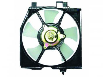 Вентилятор радиатора кондиционера в сборе SAT Mazda 323/Familia седан BJ дорестайлинг (1998-2000)