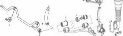 1 859 р. Полиуретановый сайлентблок нижнего рычага передней подвески (передний) Точка Опоры  Mercedes-Benz E-Class ( W210,  W211) - S class  W220. Увеличить фотографию 2