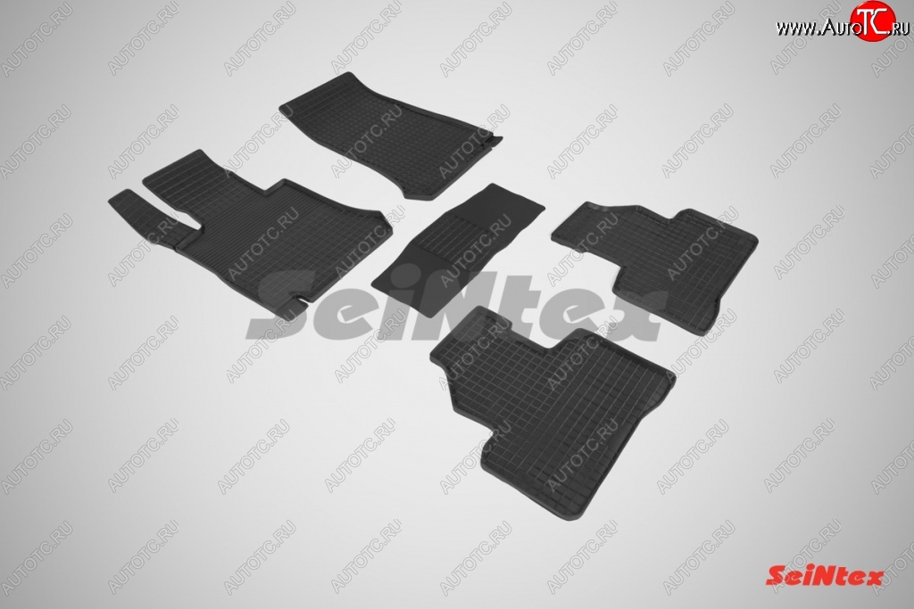 5 999 р. Износостойкие резиновые коврики в салон Seintex  Mercedes-Benz GLC class  X253 (2015-2024)