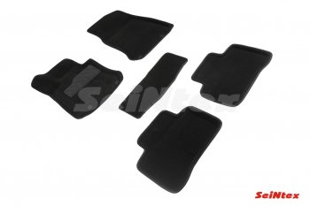5 449 р. Комплект ворсовых 3D ковриков в салон Seintex  Mercedes-Benz GLC class  X253 (2015-2024). Увеличить фотографию 1