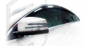 2 099 р. Дефлектора окон CA-Plastic  Mercedes-Benz GLE class  C292 (2015-2024) (Classic полупрозрачный, Без хром.молдинга). Увеличить фотографию 1