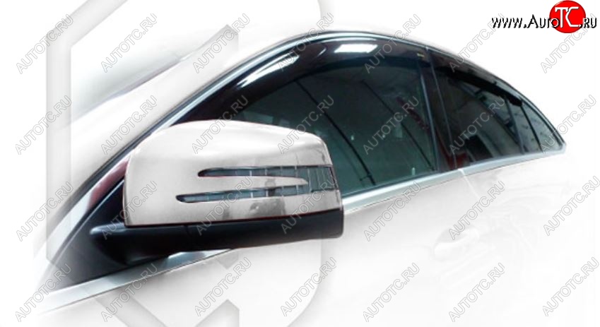 2 099 р. Дефлектора окон CA-Plastic  Mercedes-Benz GLE class  C292 (2015-2024) (Classic полупрозрачный, Без хром.молдинга)