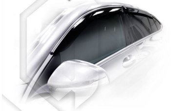 2 099 р. Дефлектора окон CA-Plastiс  Mercedes-Benz GLC class  C253 (2016-2024) (Classic полупрозрачный, Без хром молдингов). Увеличить фотографию 1