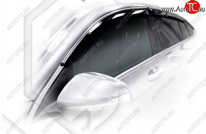 2 099 р. Дефлектора окон CA-Plastiс  Mercedes-Benz GLC class  C253 (2016-2024) (Classic полупрозрачный, Без хром молдингов)