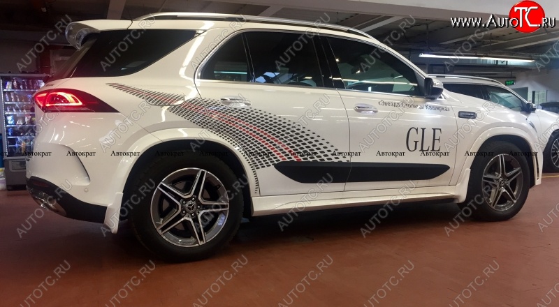 17 999 р. Брызговики AMG АВТОКРАТ (стеклопластик)  Mercedes-Benz GLE class  W167 (2018-2024) (Комплект, Неокрашенные)