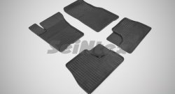 5 999 р. Износостойкие коврики в салон с рисунком Сетка SeiNtex Premium 4 шт. (резина)  Mercedes-Benz ML class  W163 (1997-2001). Увеличить фотографию 1