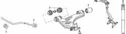 1 059 р. Полиуретановый сайлентблок нижнего рычага передней подвески (задний) Точка Опоры Mercedes-Benz C-Class S202 дорестайлинг универсал (1992-1997). Увеличить фотографию 2