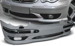 32 499 р. Передний бампер AMG Style Mercedes-Benz C-Class W203 дорестайлинг седан (2000-2004) (Неокрашенный). Увеличить фотографию 1