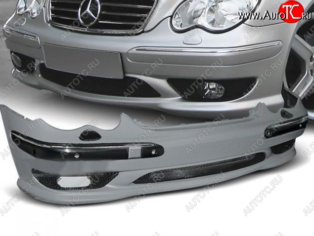 32 499 р. Передний бампер AMG Style  Mercedes-Benz C-Class  W203 (2000-2008) (Неокрашенный)