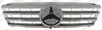 4 999 р. Решётка радиатора SAT (SPORT, с местом под эмблему) Mercedes-Benz C-Class W203 дорестайлинг седан (2000-2004) (Неокрашенная). Увеличить фотографию 1