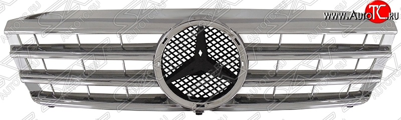 4 999 р. Решётка радиатора SAT (SPORT, с местом под эмблему)  Mercedes-Benz C-Class  W203 (2000-2004) (Неокрашенная)