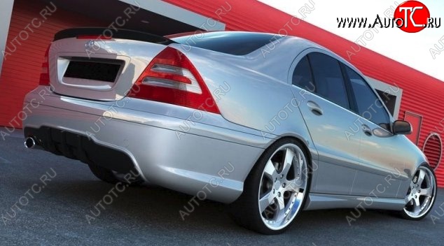 16 299 р. Задний бампер AMG Style Mercedes-Benz C-Class W203 дорестайлинг седан (2000-2004) (Неокрашенный)