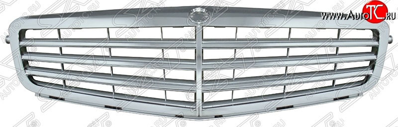 7 499 р. Решётка радиатора SAT (эмблема на капоте) Mercedes-Benz C-Class W204 дорестайлинг седан (2007-2011) (Неокрашенная)