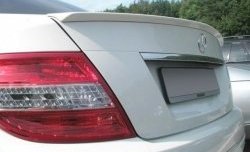 4 499 р. Лип спойлер AMG Style Mercedes-Benz C-Class W204 дорестайлинг седан (2007-2011) (Неокрашенный). Увеличить фотографию 4