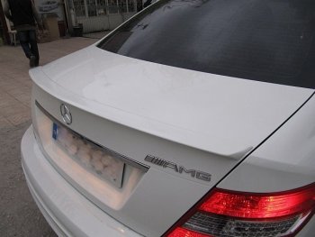 3 499 р. Спойлер багажника AMG Mercedes-Benz C-Class W204 дорестайлинг седан (2007-2011) (Неокрашенный). Увеличить фотографию 2