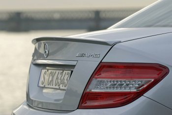 3 499 р. Спойлер багажника AMG Mercedes-Benz C-Class W204 дорестайлинг седан (2007-2011) (Неокрашенный). Увеличить фотографию 1