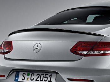 3 999 р. Спойлер багажника AMG Mercedes-Benz C-Class W205 дорестайлинг седан (2015-2018) (Неокрашенный). Увеличить фотографию 1