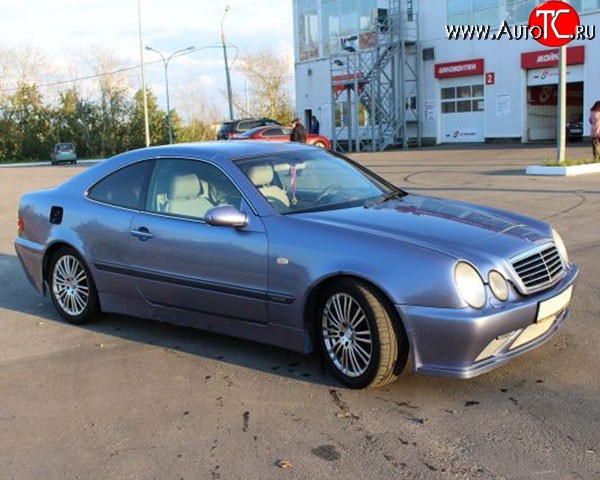 6 899 р. Пороги накладки M-VRS на  Mercedes-Benz CLK class  W208 (1997-2002) (Неокрашенные)