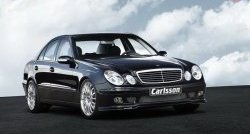 11 399 р. Накладка Carlsson на передний бампер Mercedes-Benz E-Class W211 дорестайлинг седан (2002-2006) (Неокрашенная). Увеличить фотографию 5