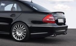 11 399 р. Накладка Carlsson на задний бампер Mercedes-Benz E-Class W211 дорестайлинг седан (2002-2006) (Неокрашенная). Увеличить фотографию 5