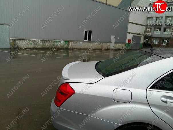 3 149 р. Лип спойлер АВТОКРАТ Mercedes-Benz S class W221 (2006-2013) (Неокрашенный)