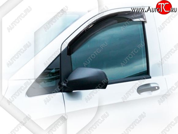 1 899 р. Дефлектора окон CA-Plastiс Mercedes-Benz Vito W447 дорестайлинг (2015-2020) (Classic полупрозрачный, Без хром.молдинга)