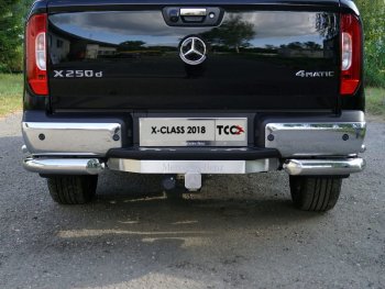 23 499 р. Фаркоп (тягово-сцепное устройство) TCC ((надпись Mercedes-Benz)  Mercedes-Benz X class  W470 (2017-2020) (Оцинкованный, шар E - нержавейка). Увеличить фотографию 1