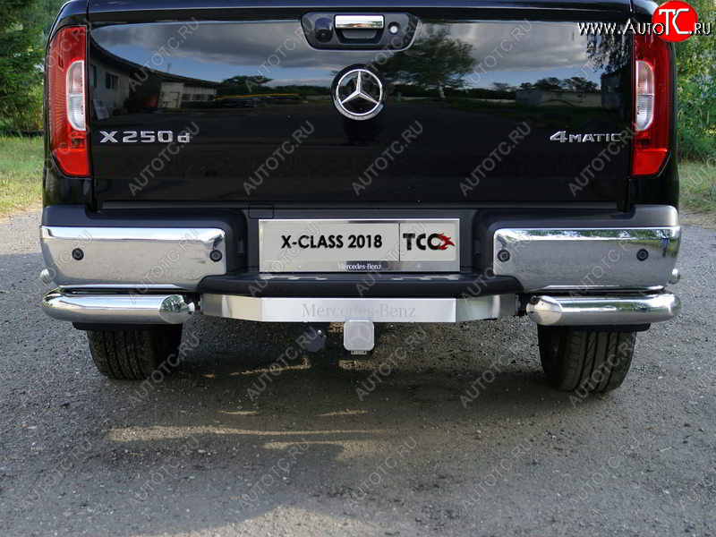 23 499 р. Фаркоп (тягово-сцепное устройство) TCC ((надпись Mercedes-Benz)  Mercedes-Benz X class  W470 (2017-2020) (Оцинкованный, шар E - нержавейка)