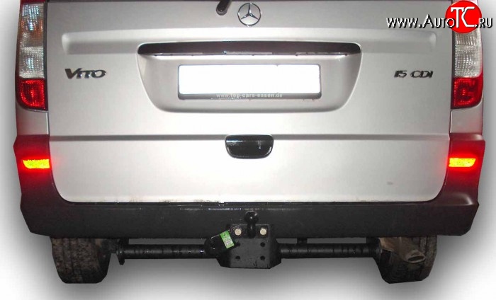 6 849 р. Фаркоп Лидер Плюс (до 1200 кг) Mercedes-Benz Vito W639 дорестайлинг (2003-2010) (Без электропакета)