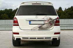 15 349 р. Накладка на задний бампер BRABUS ON ROAD  Mercedes-Benz GL class  X164 (2006-2009) (Неокрашенная). Увеличить фотографию 1