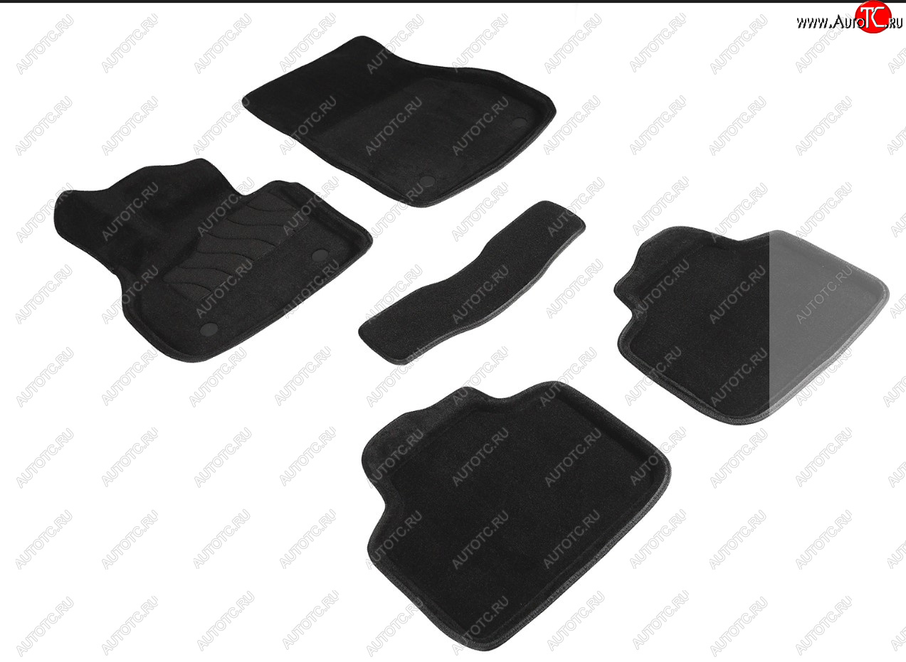 4 599 р. Коврики в салон SEINTEX 3D ВОРС (черный, комплект) Mini Countryman 2 (2017-2024) (Цвет: черный)