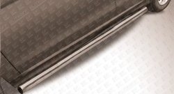 15 649 р. Защита порогов из круглой трубы диаметром 57 мм Slitkoff  Mitsubishi ASX (2013-2016) (Нержавейка, Полированная). Увеличить фотографию 1