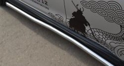 14 849 р. Защита порогов из круглой трубы диаметром 63 мм Russtal Mitsubishi ASX 1-ый рестайлинг (2013-2016) (Защита порогов с со скосами на торцах (вариант 1)). Увеличить фотографию 6