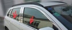 3 599 р. Нижние накладки на окна дверей СТ Mitsubishi ASX дорестайлинг (2010-2012) (Неокрашенные). Увеличить фотографию 1