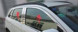 6 899 р. Верхние накладки на окна дверей СТ Mitsubishi ASX дорестайлинг (2010-2012) (Неокрашенные). Увеличить фотографию 1