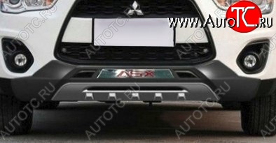 21 599 р. Накладка на передний бампер CT Mitsubishi ASX 1-ый рестайлинг (2013-2016) (Неокрашенная)