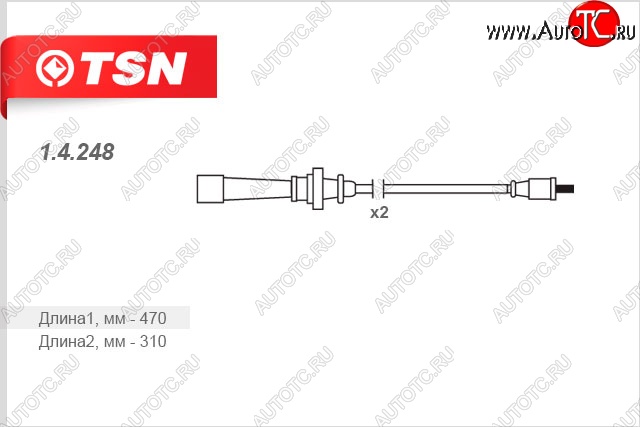 999 р. Провода высоковольтные (1.8 16V) TSN Mitsubishi Space Wagon N94W (1998-2005)