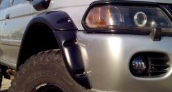 31 549 р. Накладки на колёсные арки RA (комплект)  Mitsubishi Challenger  K9-W (1996-2001) (Покрытие глянец (под окраску), Неокрашенные). Увеличить фотографию 1