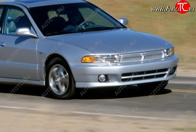 13 549 р. Передний бампер TYG (USA) Mitsubishi Galant 8  дорестайлинг седан (1996-1998) (Неокрашенный)