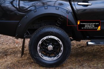 26 999 р. Расширители колесных арок RA (60 мм, комплект)  Mitsubishi L200  5 KK,KL (2015-2019) (Поверхность глянец (под покраску), Неокрашенные). Увеличить фотографию 2