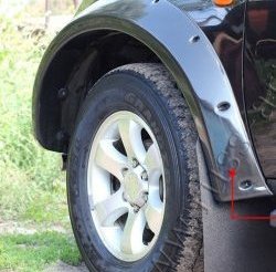 27 849 р. Накладки на колёсные арки RA (усиленные)  Mitsubishi L200  5 KK,KL (2015-2019) (Поверхность глянец (под окраску), Неокрашенные). Увеличить фотографию 2