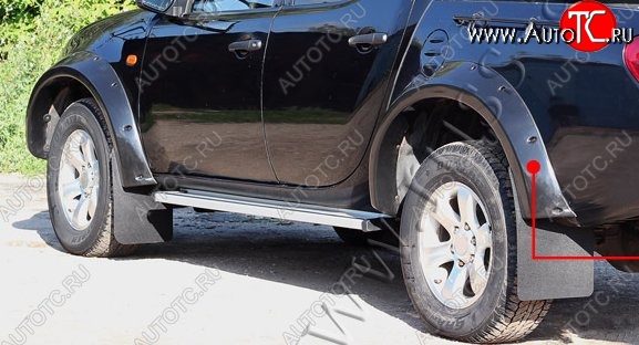 27 849 р. Накладки на колёсные арки RA (усиленные)  Mitsubishi L200  5 KK,KL (2015-2019) (Поверхность глянец (под окраску), Неокрашенные)