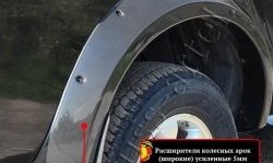 27 849 р. Накладки на колёсные арки RA (усиленные)  Mitsubishi L200  4 (2006-2014) (Плверхность глянец (подд окраску), Неокрашенные). Увеличить фотографию 3