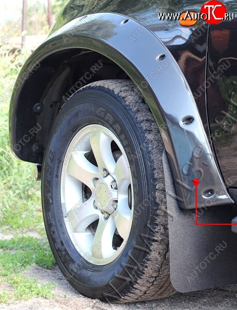 27 849 р. Накладки на колёсные арки RA (усиленные)  Mitsubishi L200  4 (2006-2014) (Плверхность глянец (подд окраску), Неокрашенные)